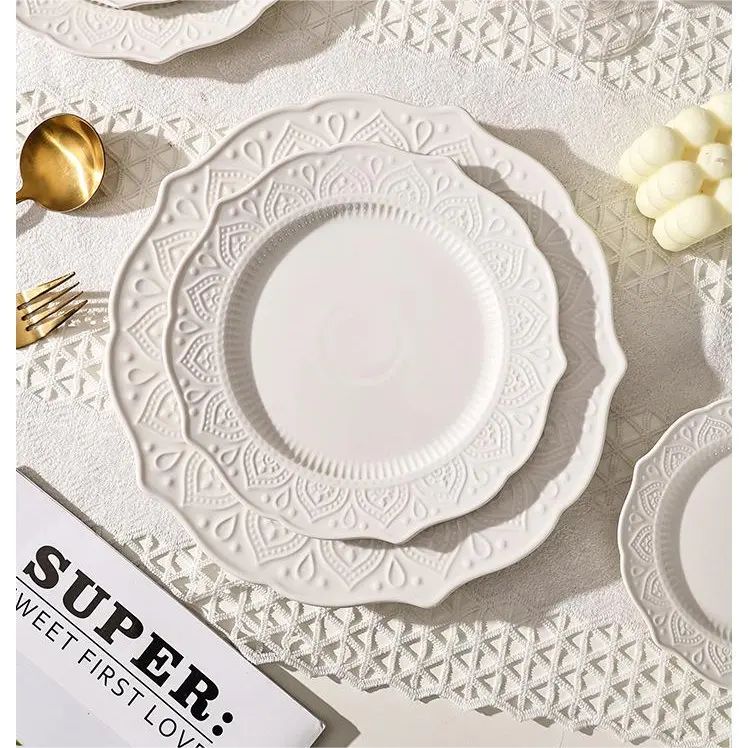 Roman Plate 8-inch and 10-inch Light luxury Retro