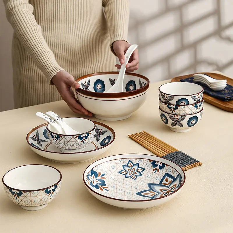 Luxury Elegant dinnerware Gift Box Ceramic Set