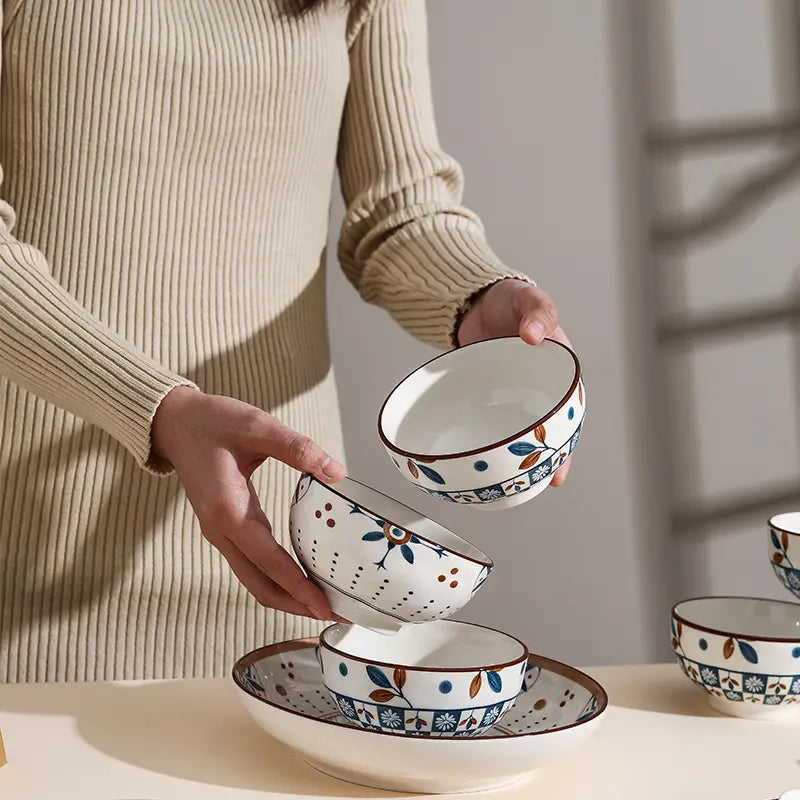 Luxury Elegant dinnerware Gift Box Ceramic Set