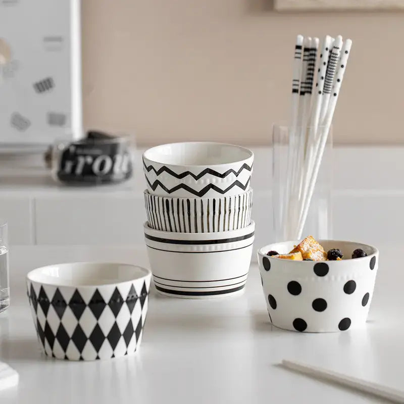 Luxury High Quality 5 Bowls Porcelain Set for Gift 5 inch