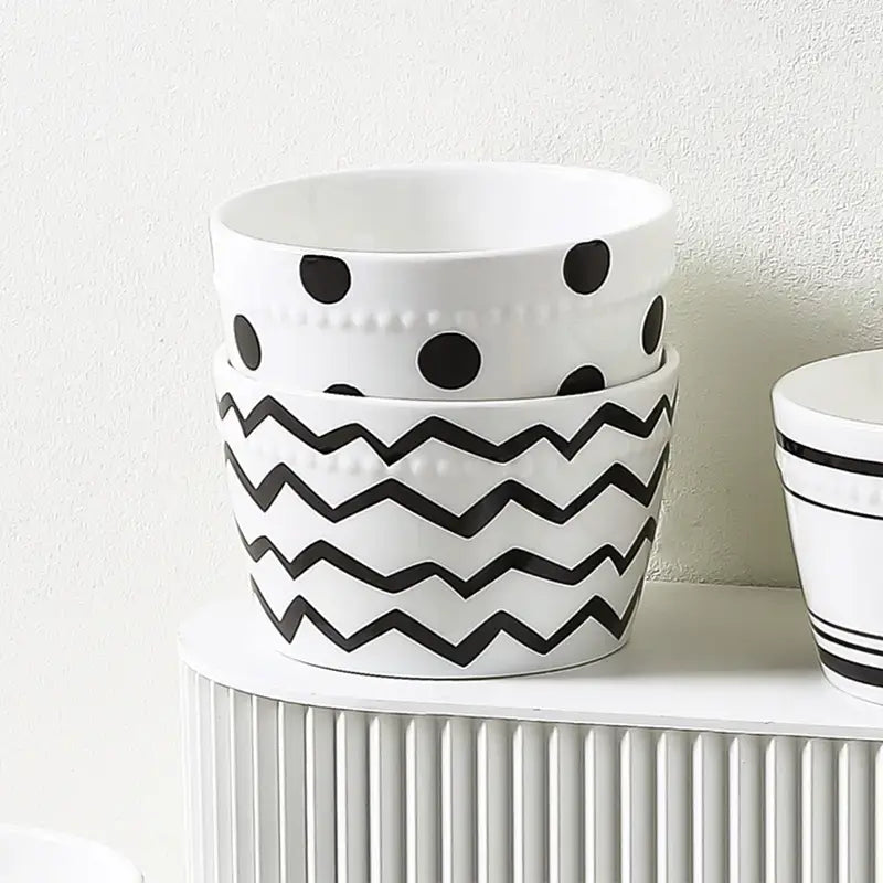 Luxury High Quality 5 Bowls Porcelain Set for Gift 5 inch