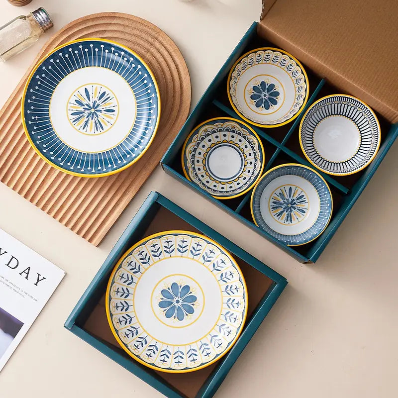 Luxury Ceramic Bowls and Plates Gift Box