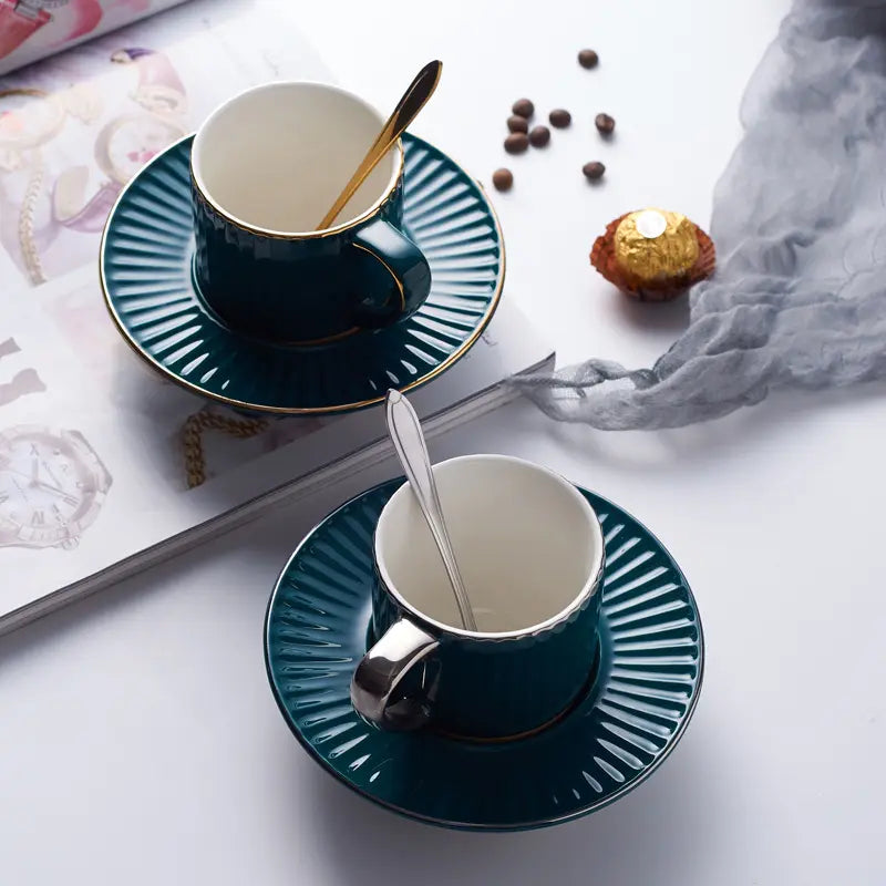 Luxury European Porcelain Espresso Coffee Cup