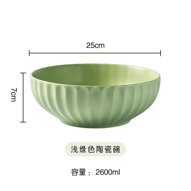 High Quality Nordic Large Salad Serving Bowl Porcelain