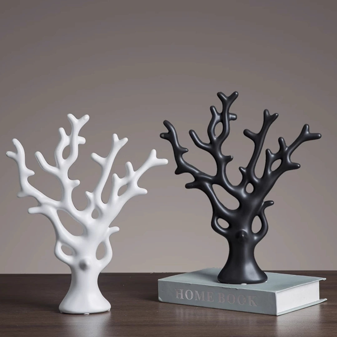 Porcelain Tree, Deer, Cat, Elephant