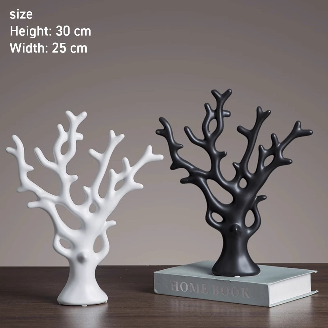 Porcelain Tree, Deer, Cat, Elephant