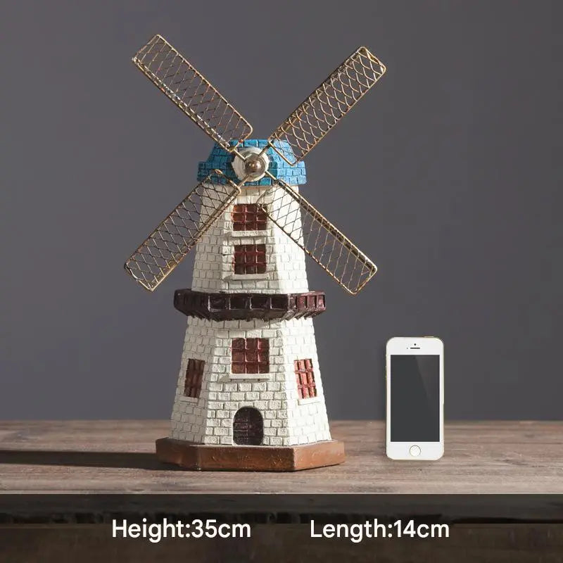 White Windmill Resin