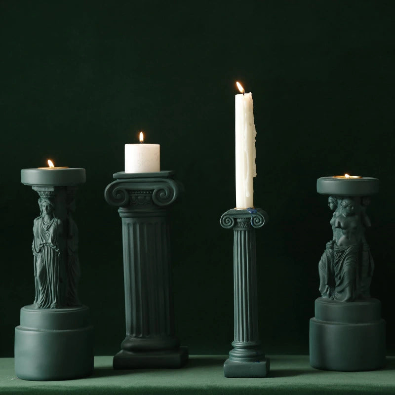 Pillar Aromatherapy Candle Holder – Greek, Roman & European Style