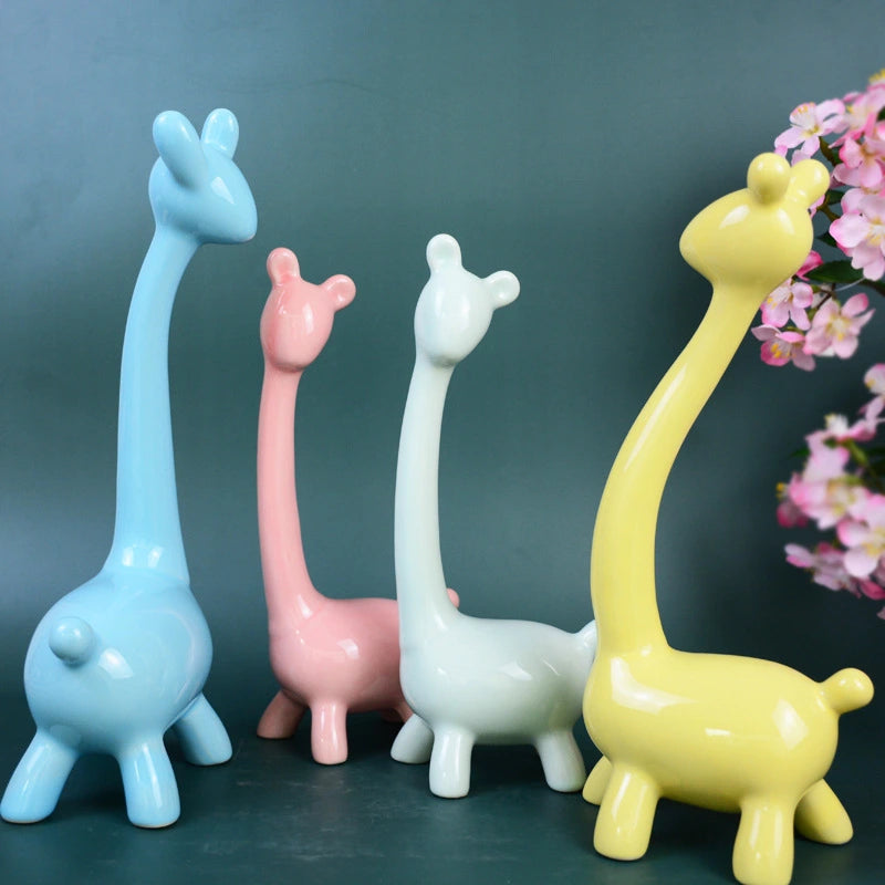 Ceramic Deer Figurine – Elegant Home Decoration Ornament