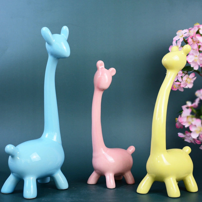 Ceramic Deer Figurine – Elegant Home Decoration Ornament