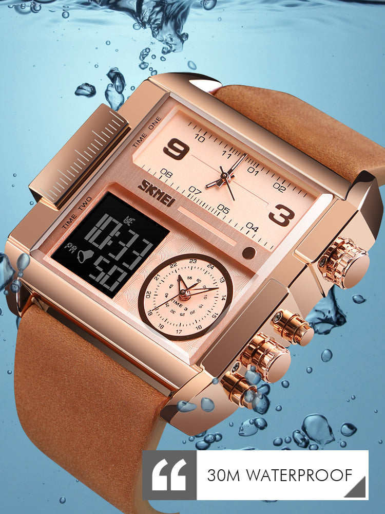 Skmei Men's Watch Leather Waterproof