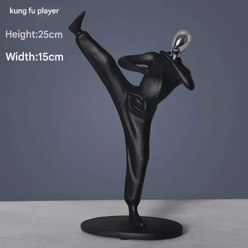 Modern Art Sportsman Figurines Resin