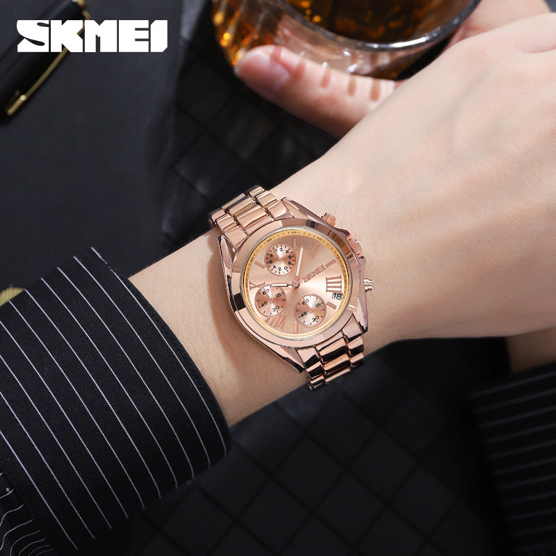 Skmei Unisex Watch Stainless Steel Waterproof