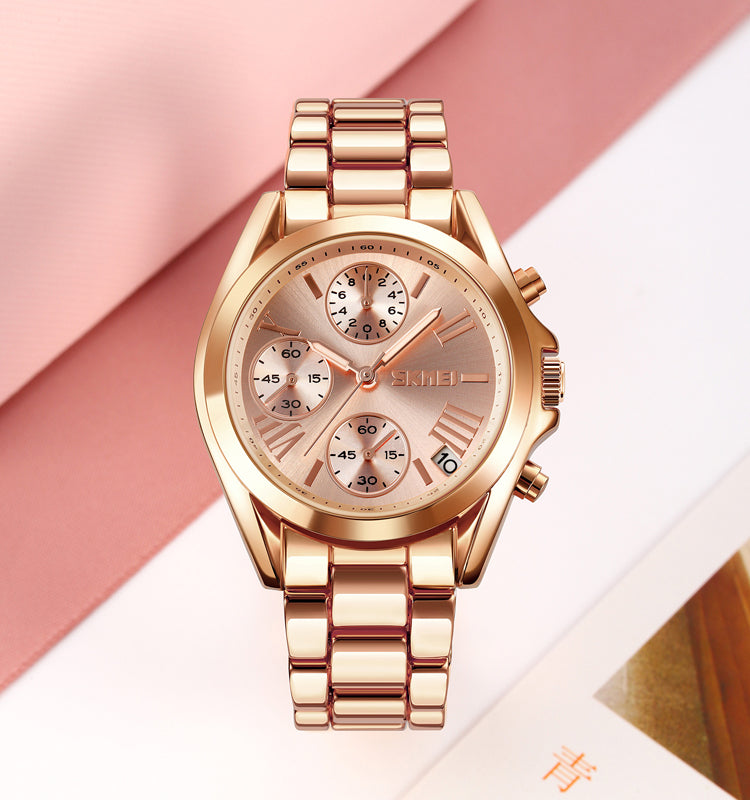 Skmei Unisex Watch Stainless Steel Waterproof