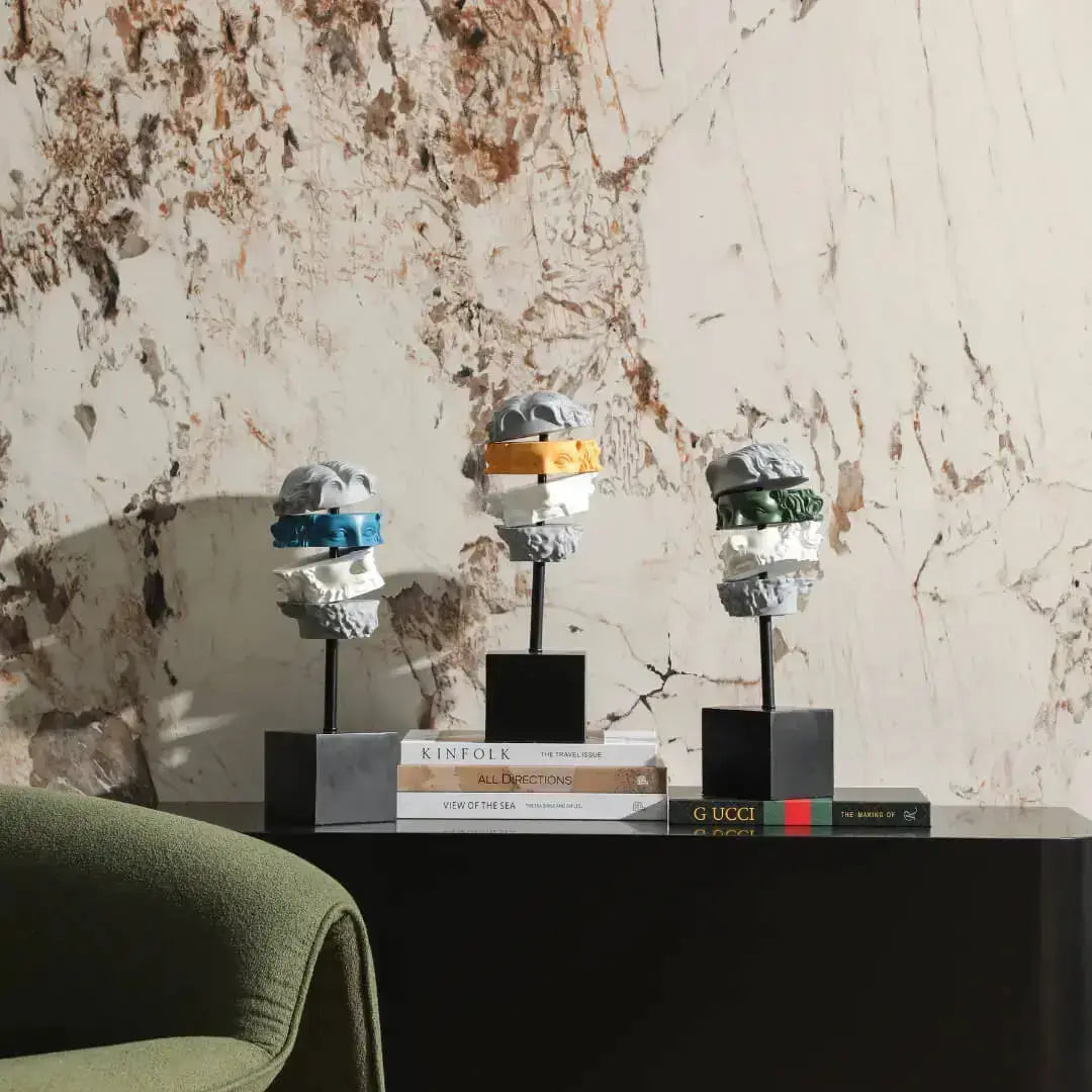 Cutting Thinking Creative Abstract Human Sculpture – Artistic Office & Bookshelf Decoration