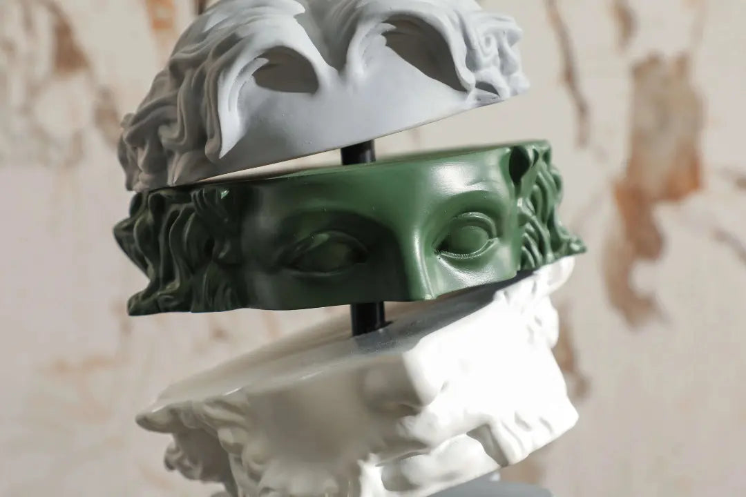 Cutting Thinking Creative Abstract Human Sculpture – Artistic Office & Bookshelf Decoration