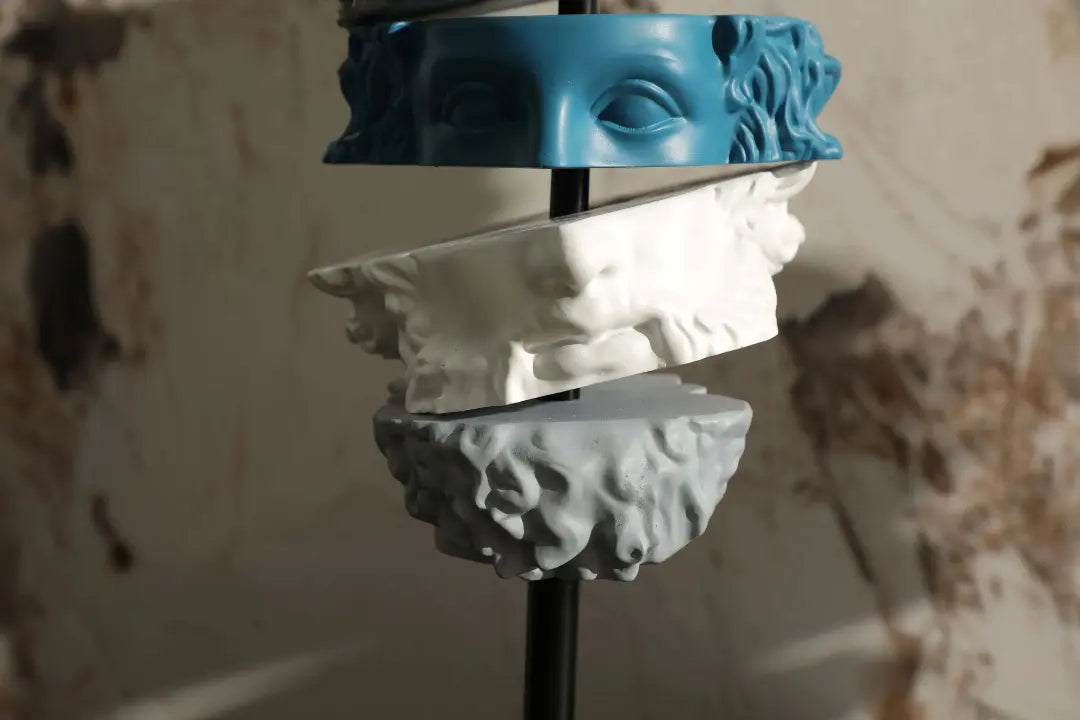 Cutting Thinking Creative Abstract Human Sculpture – Artistic Office & Bookshelf Decoration