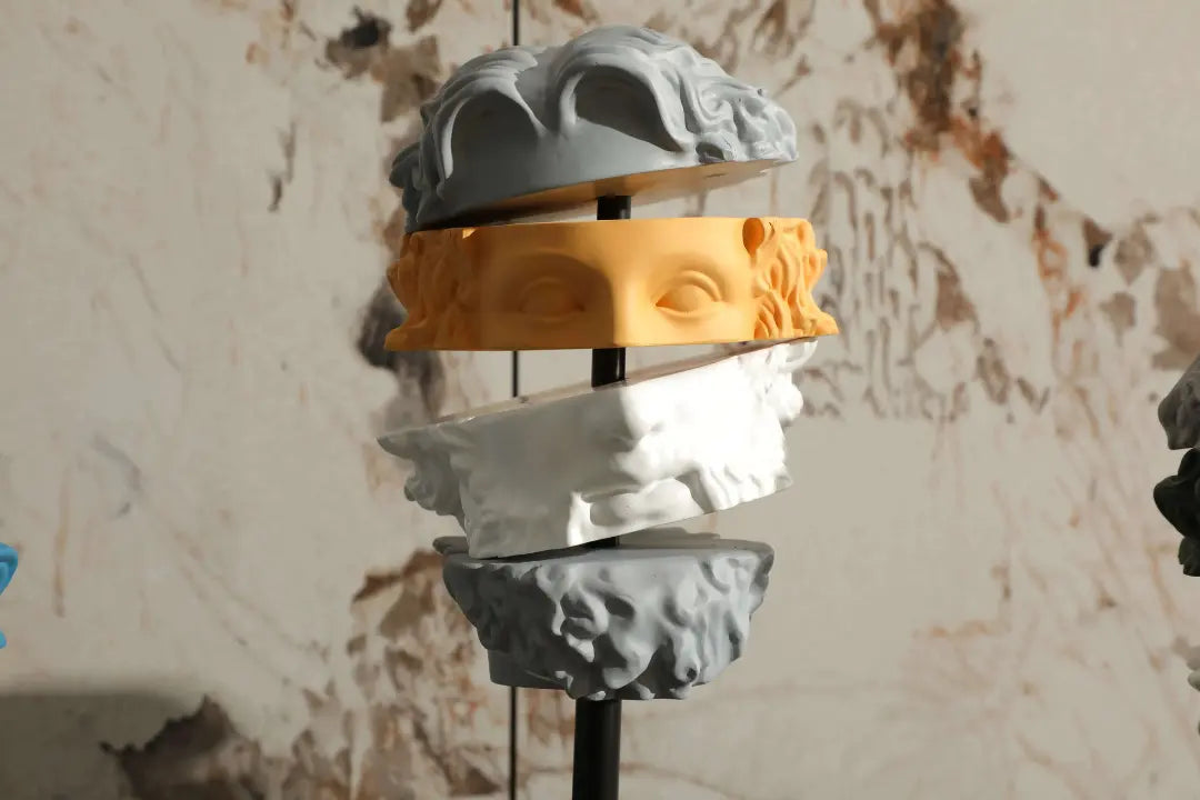 Cutting Thinking Creative Abstract Human Sculpture – Artistic Office & Bookshelf Decoration