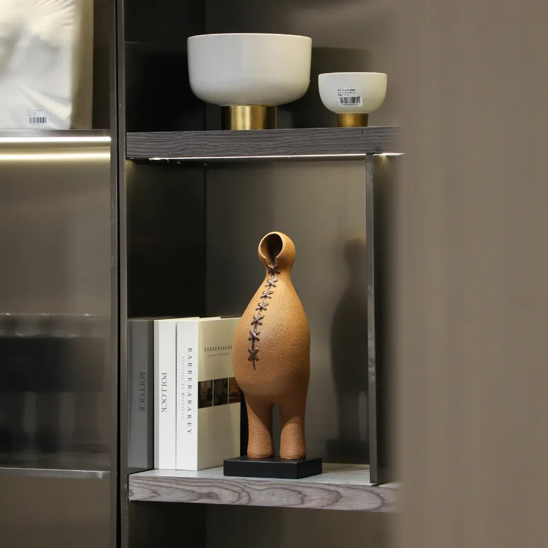 Unique Grand Dodu Chamotte Resin – Signed Italy Art Sculpture