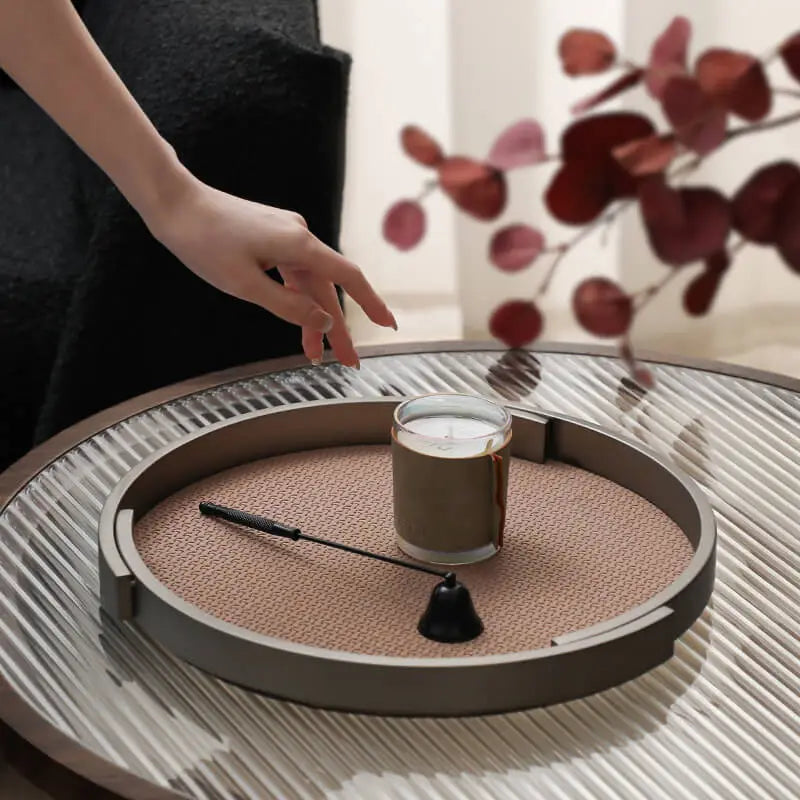 Luxury Surround Leather Tray