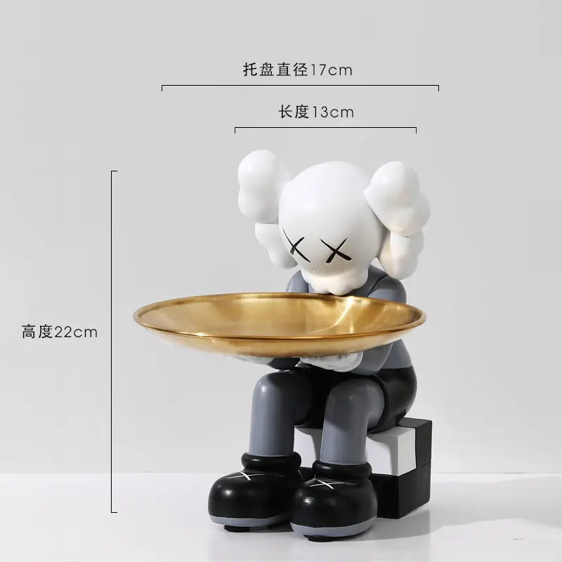 زينة شخصية كاوز على شكل دمية الدب العنيفة