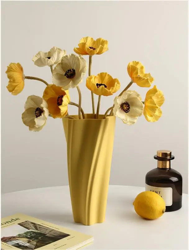 Light Banana Cherry Blossom Vase Small