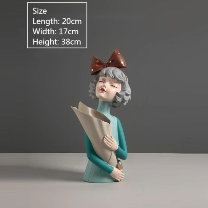 Blooming Bow Girl Bouquet - Green