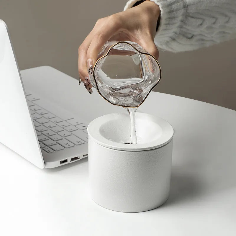 Stoneware Ashtray with Lid