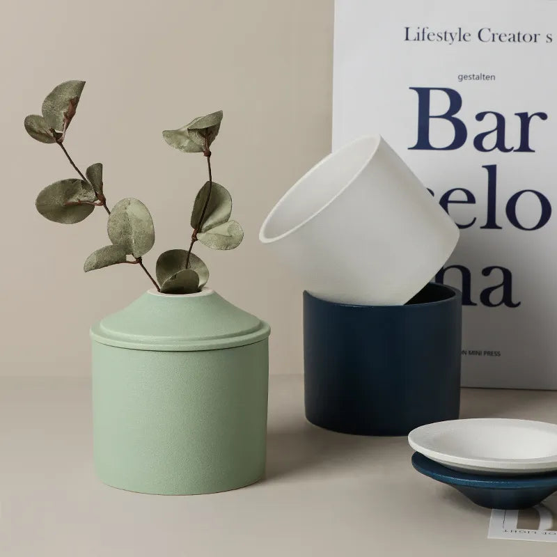 Stoneware Ashtray with Lid