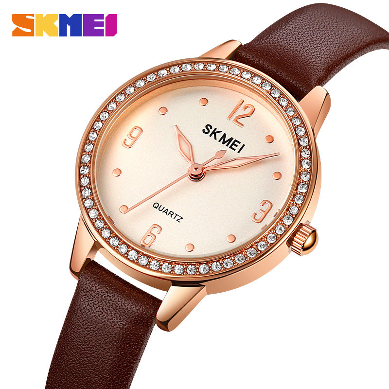 Skmei Women's Watch Leather Waterproof