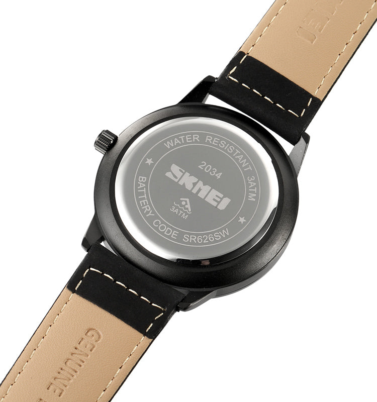 Skmei Men's Watch Leather Waterproof