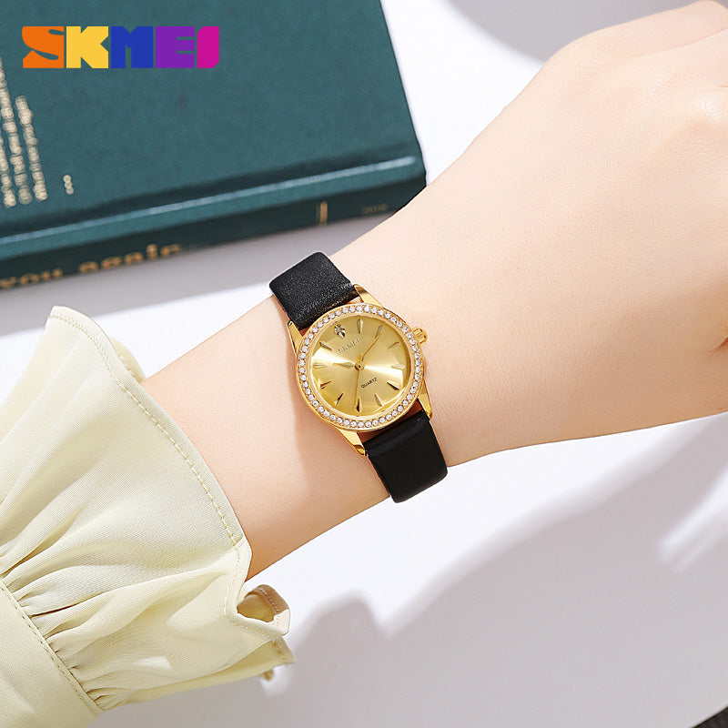 Skmie Women's Watch Leather Waterproof