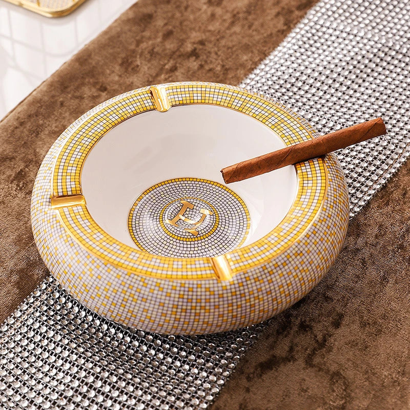 Herrmes Ceramic Ashtray Circle