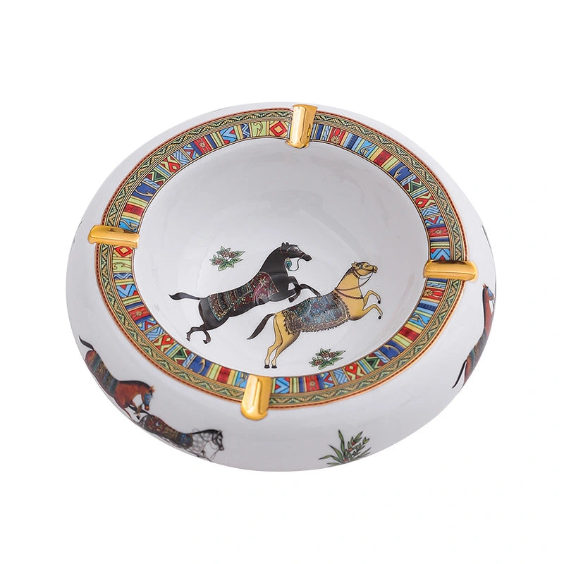 Herrmes Ceramic Ashtray Circle