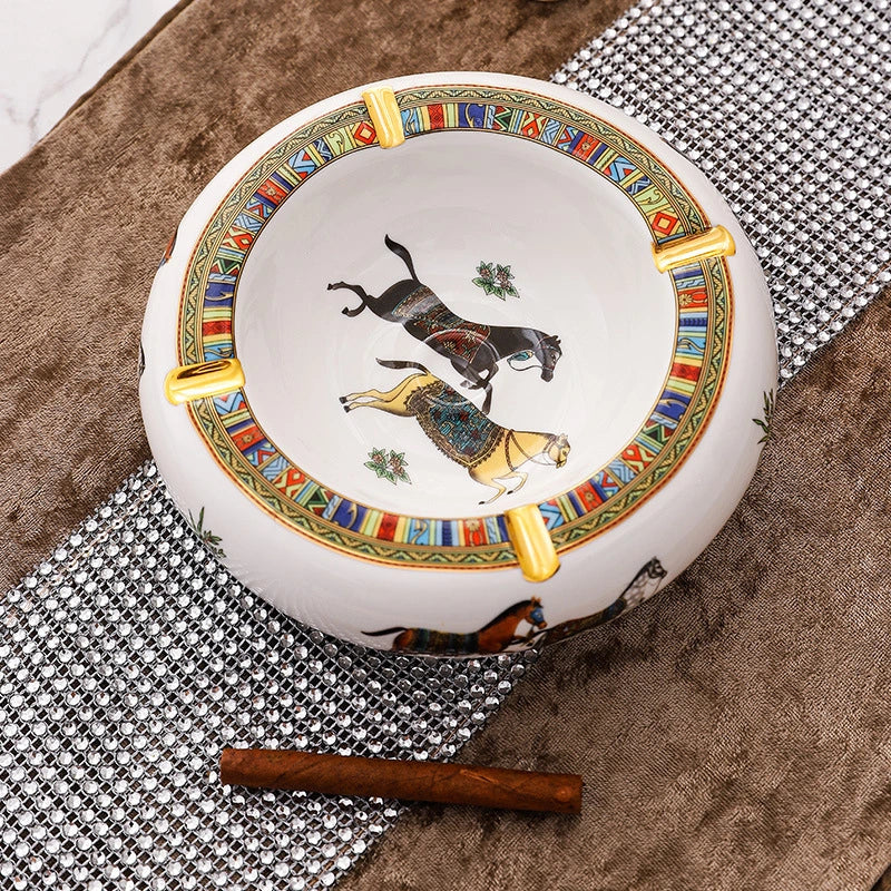 Herrmes Ceramic Ashtray Circle