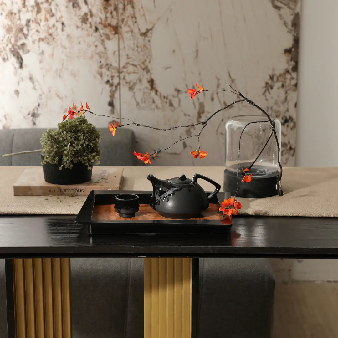 Black MDF Tray with Burled