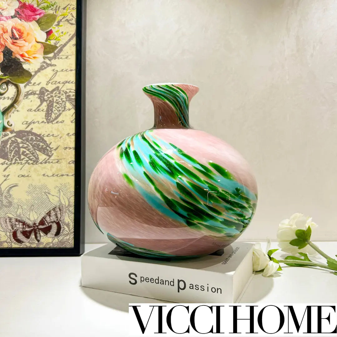 Sand Blowing Bogu Shelf Art Vase – Handmade