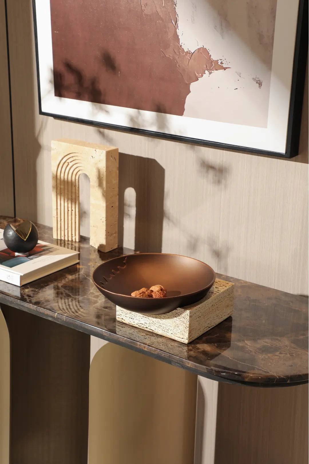 Gold Inlaid Decorative Plate