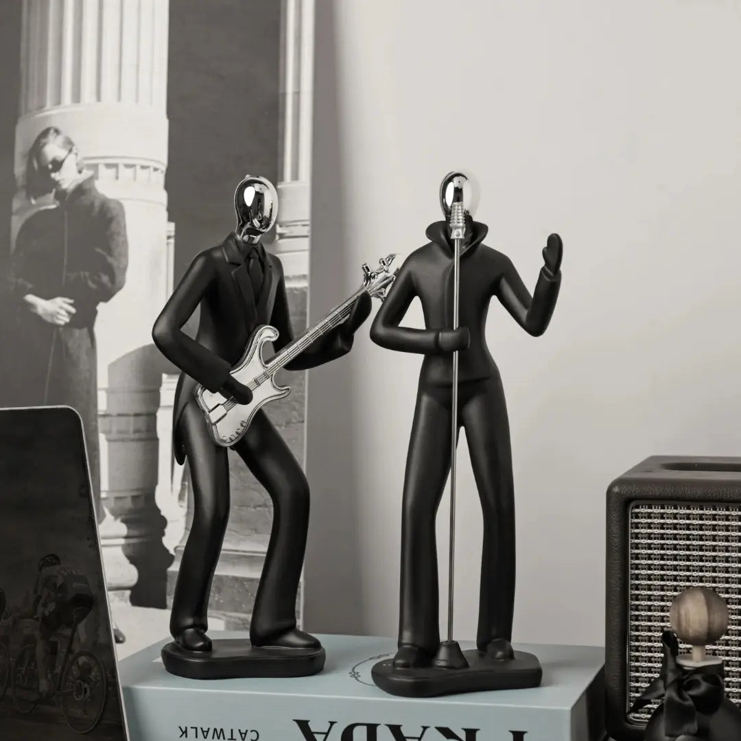 Modern Art Musician Figurines Resin