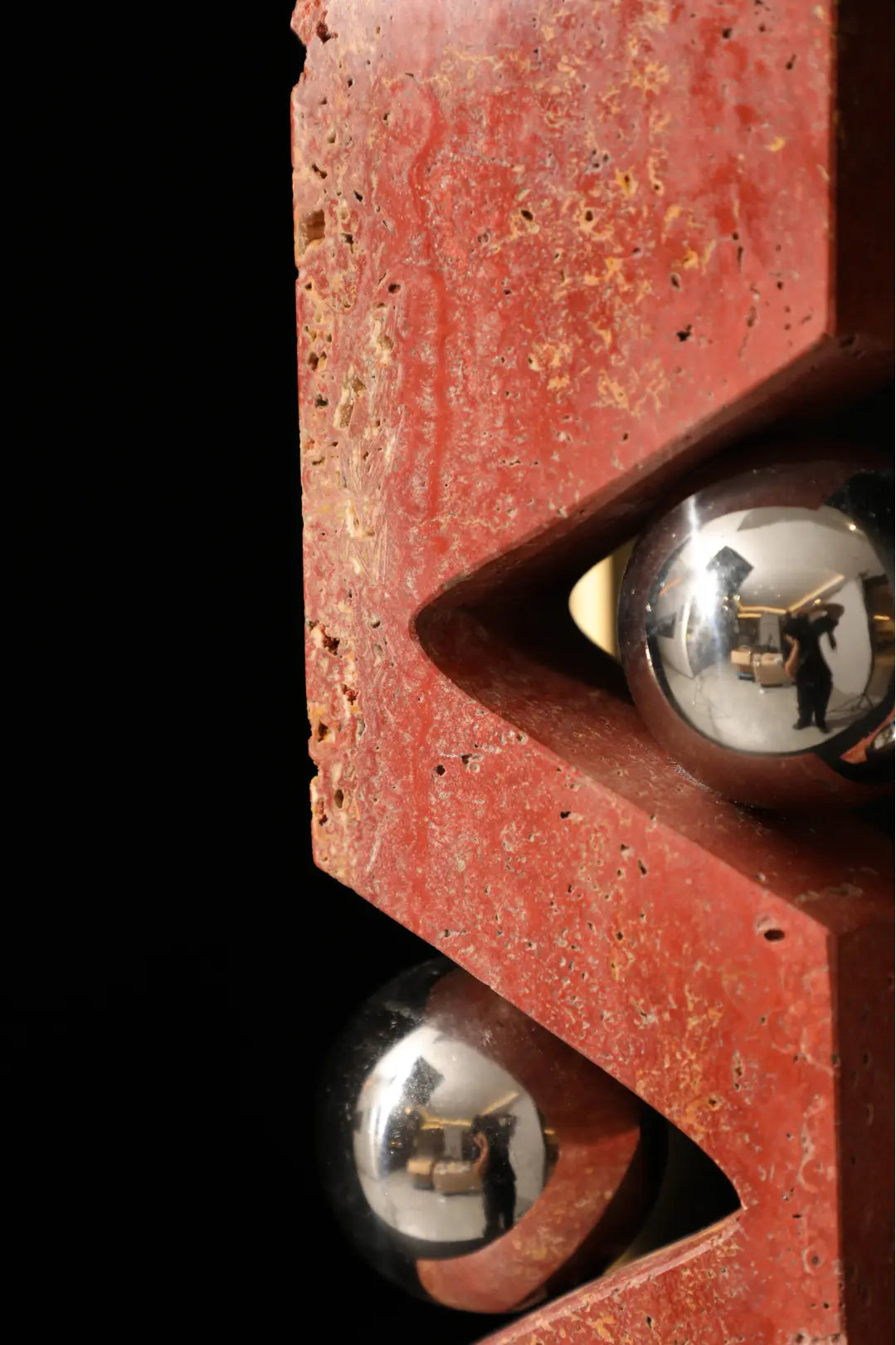 Marble & Metal Sphere Ornament