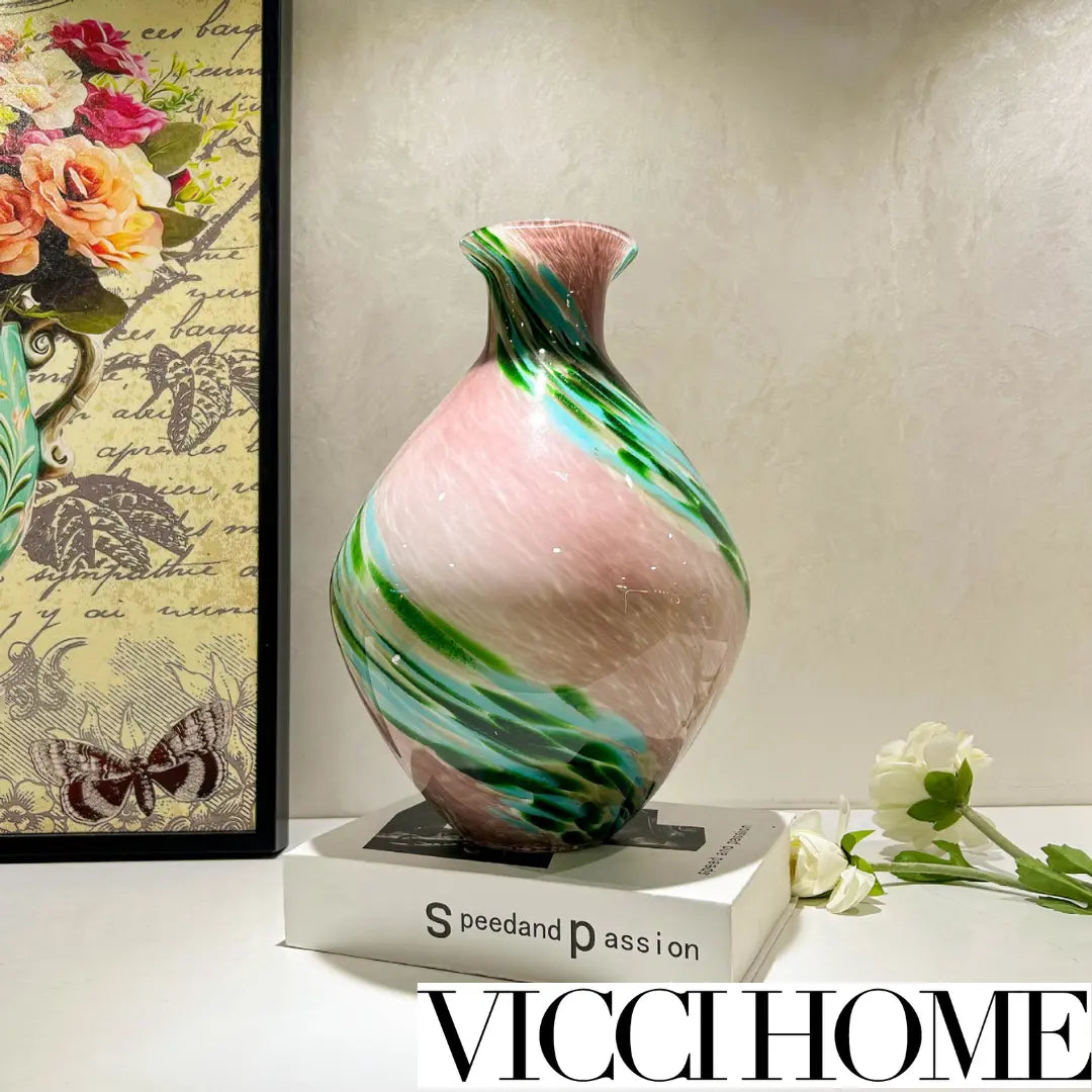 Sand Blowing Bogu Shelf Art Vase – Handmade