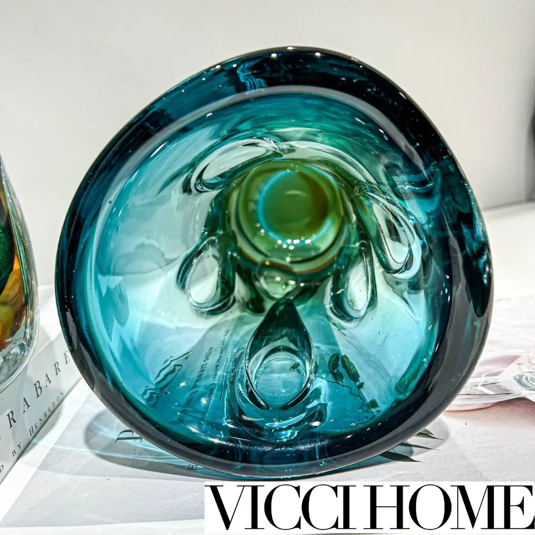 Sand Blowing Fashion Large-Caliber Vase – High-End