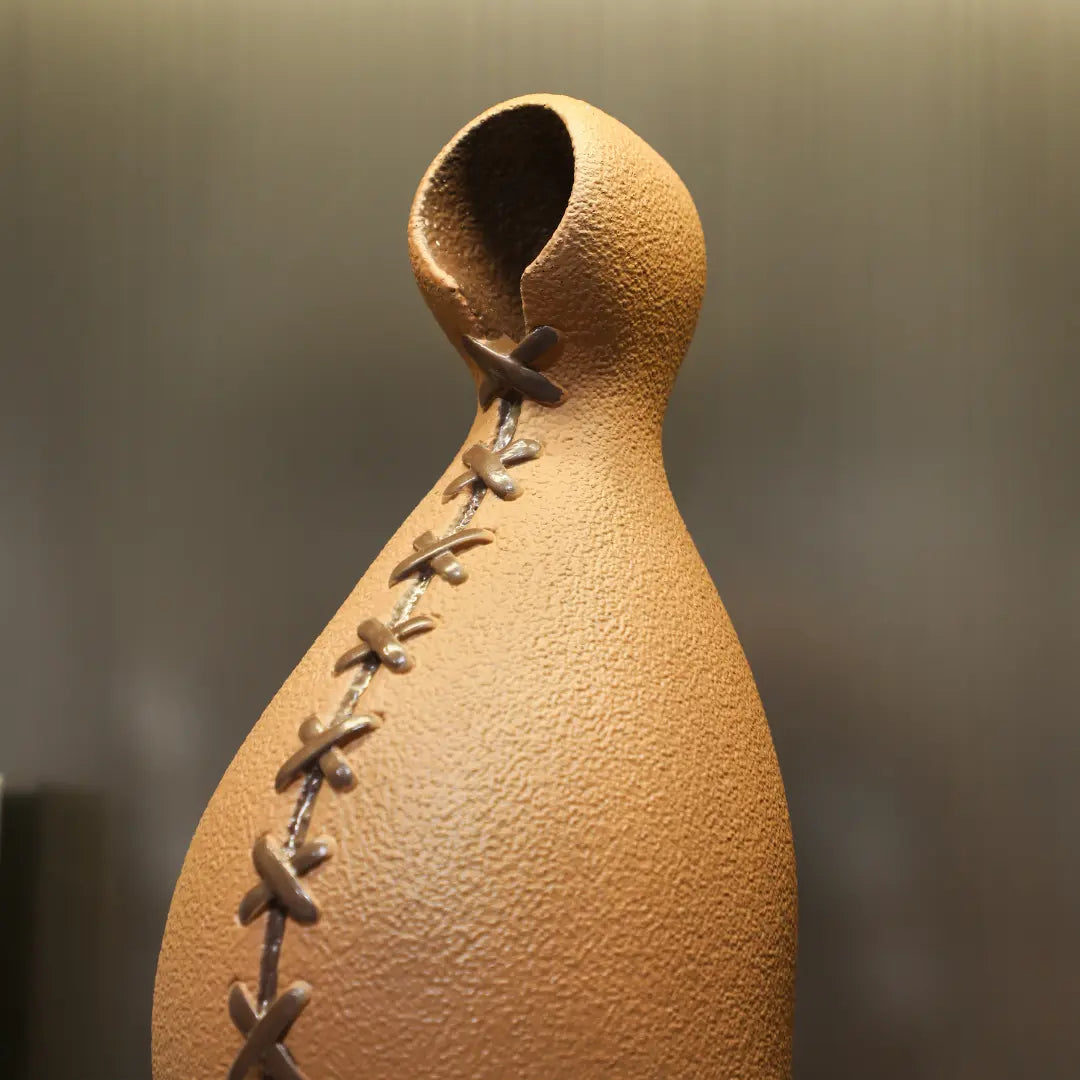 Unique Grand Dodu Chamotte Resin – Signed Italy Art Sculpture