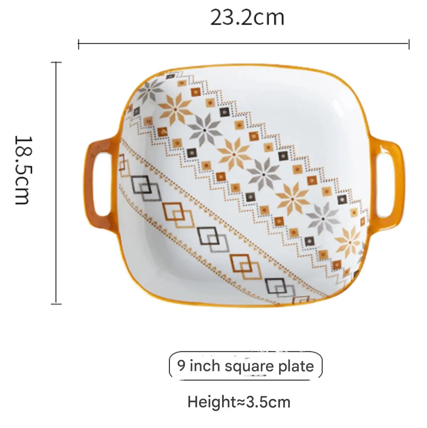 Japanese Style Underglaze Colored Ceramic Tableware Bowl and Dish Set