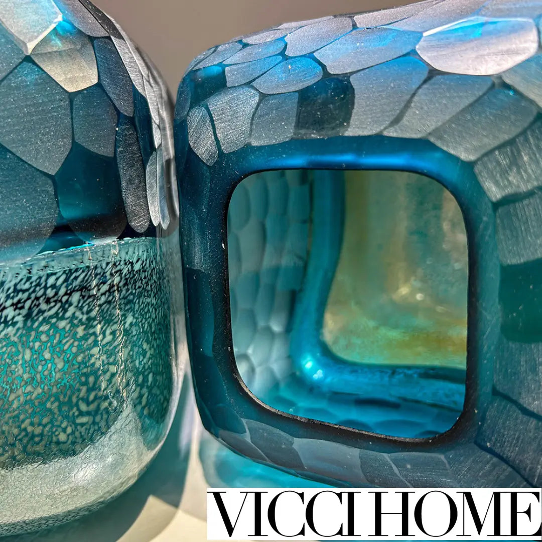 Sand Blowing Light Luxury High-End American Gradient Vase