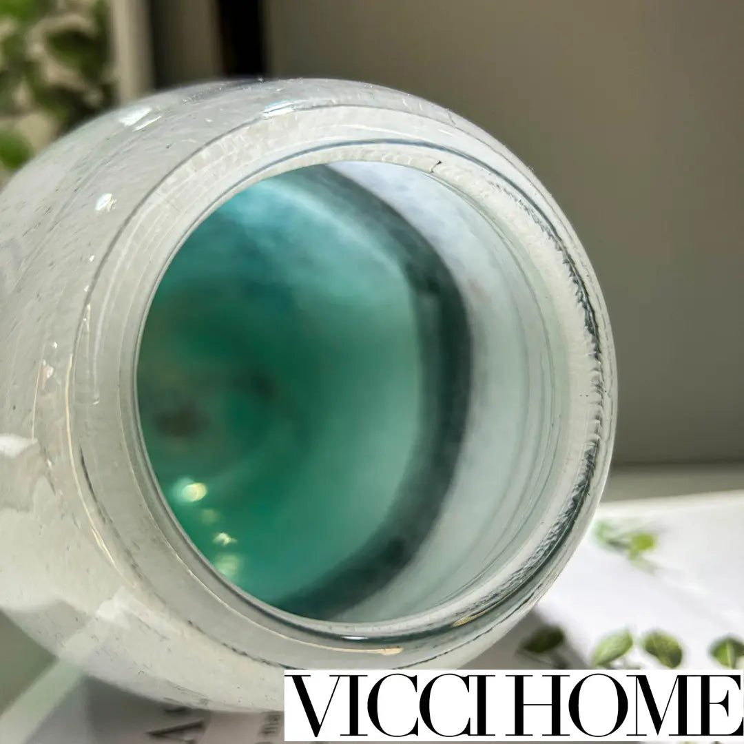 Sand Blowing Medieval-Style Handmade Glass Vase