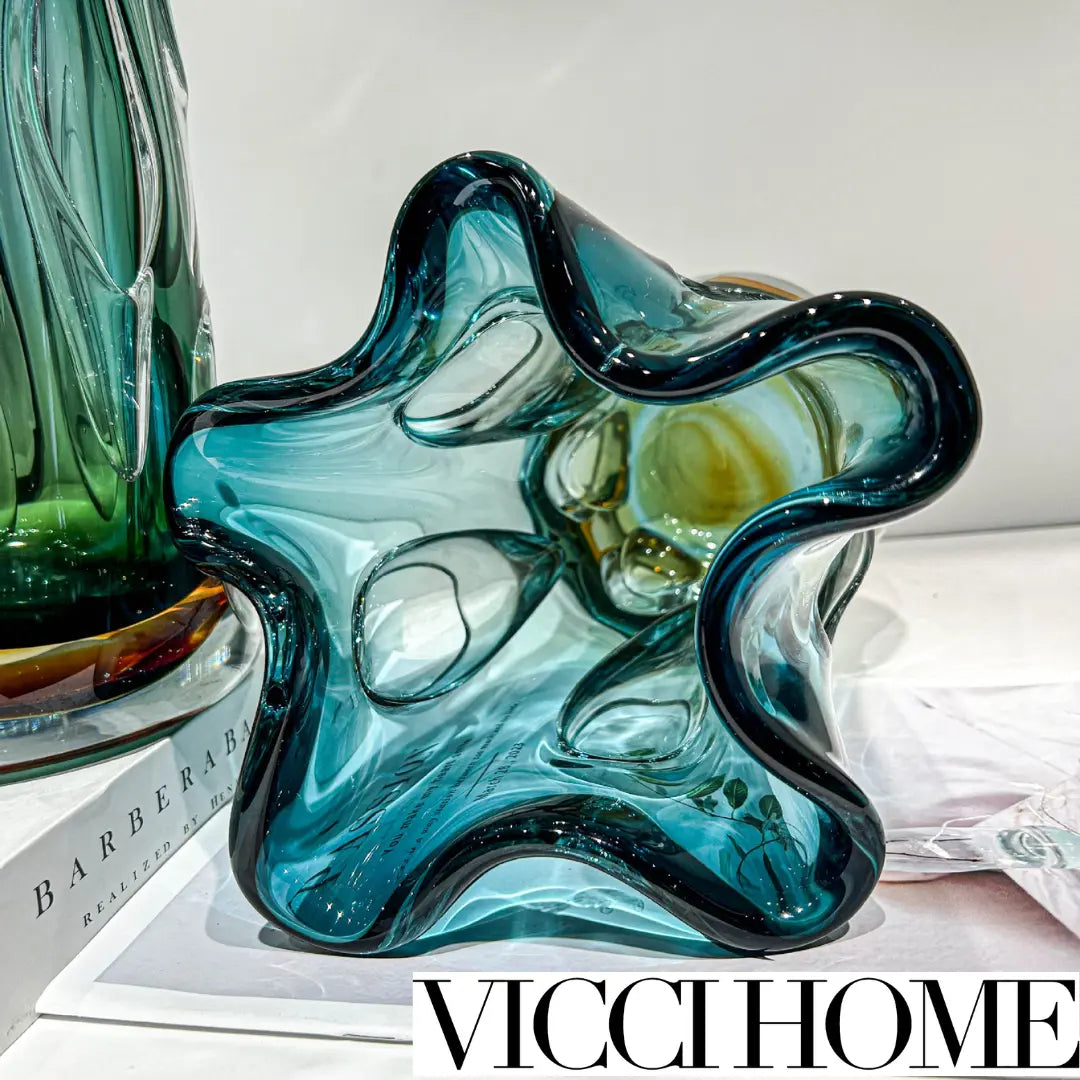 Sand Blowing Fashion Large-Caliber Vase – High-End