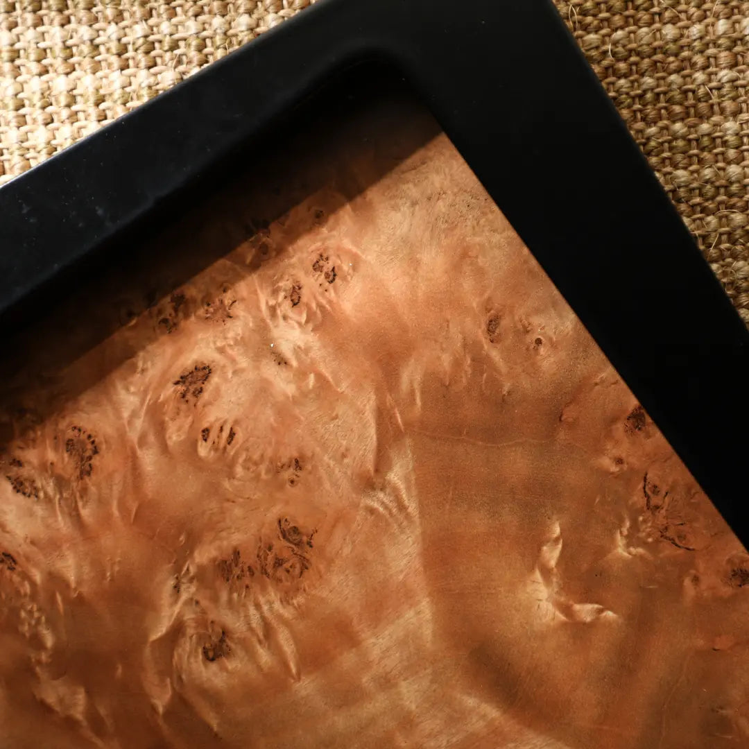 Black MDF Tray with Burled