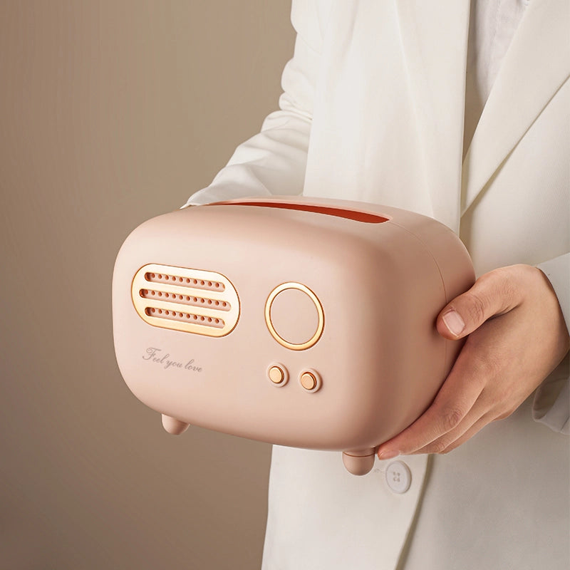 Vintage Radio Tissue Box