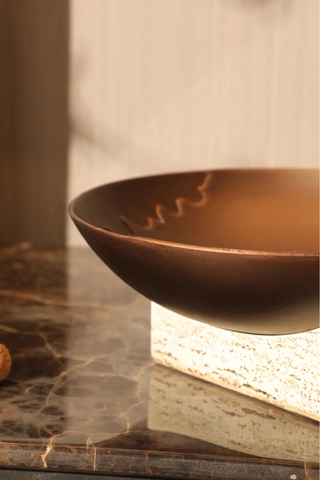 Gold Inlaid Decorative Plate